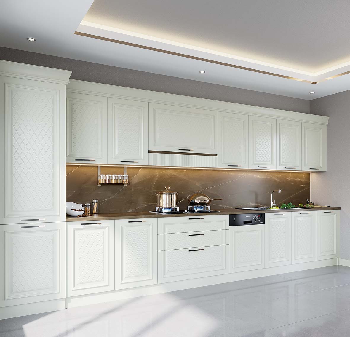 Cuisine BY-653 MDF Laqué