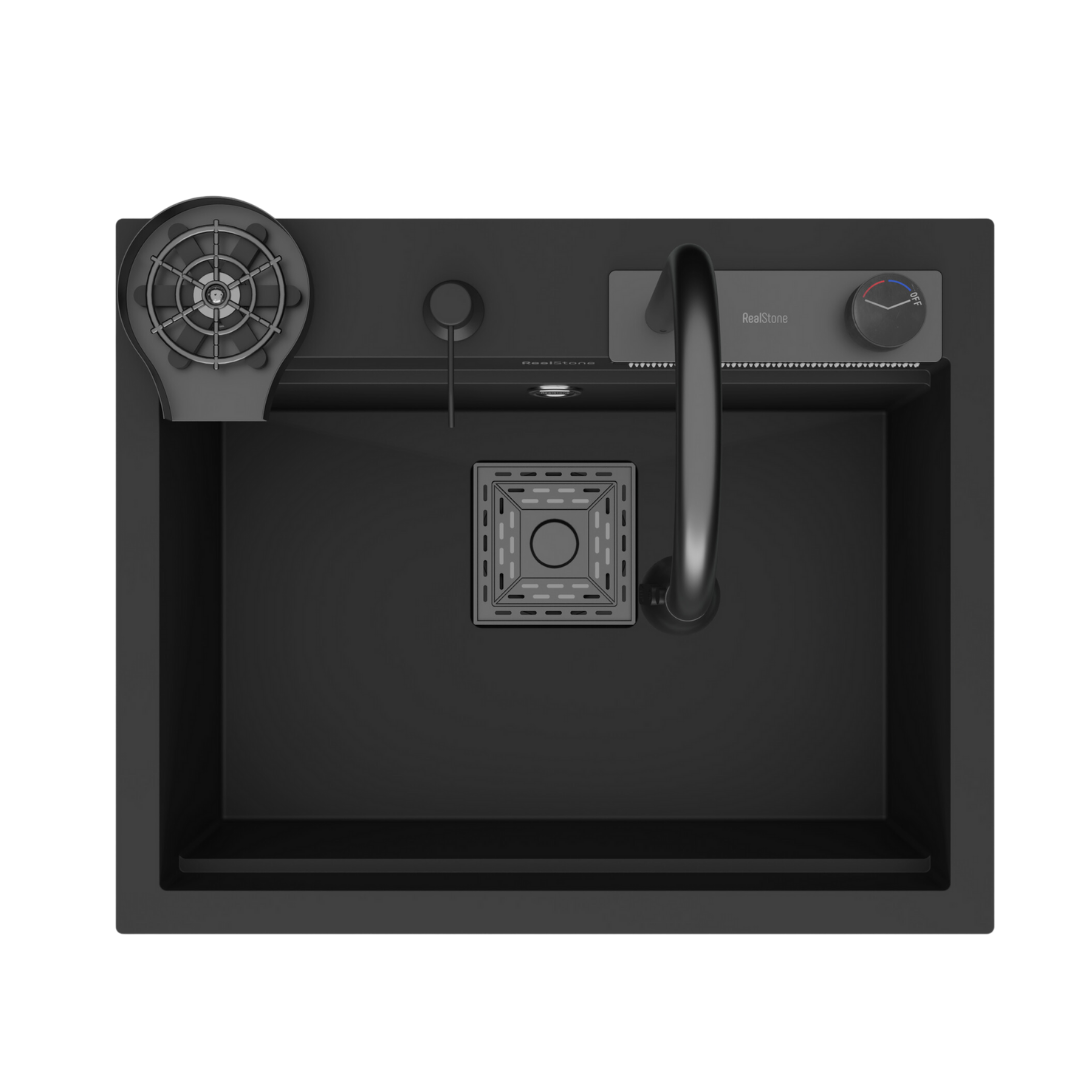 Évier intelligent ANGEL SMART SINK Granite Gris 600x490 mm