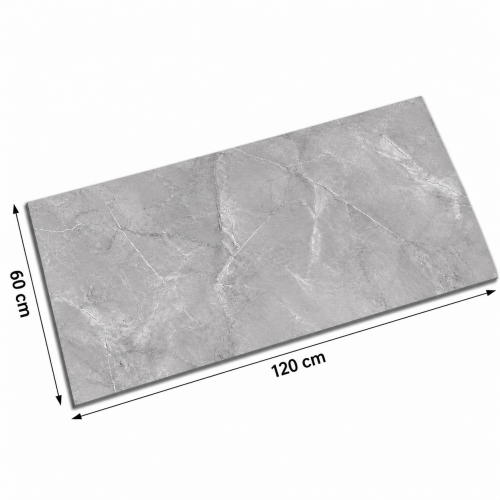 QUA - Carrelage Porcelaine Pulpis 60x120x0.7 Grey