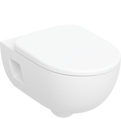 WC suspendu Geberit SMYLE ROUND avec fonction de lavage intime